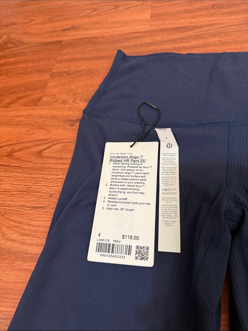 Lululemon Align Ribbed HR Leggings 25”